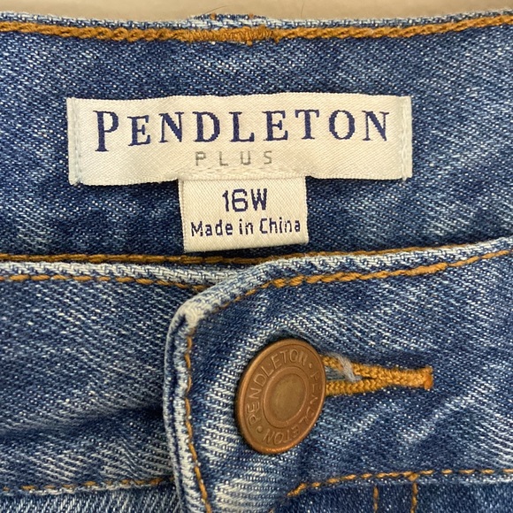 Pendleton Plus Size 16W Medium Wash Blue Jeans Denim - Picture 4 of 8